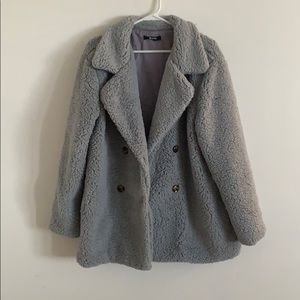 Sherpa Grey Coat NEW